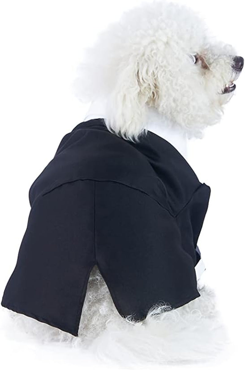 Halloween Pet Tuxedo Costume Business Suit for Cat and Dog Wedding Outfit Halloween Dress up Party, Pet Cosplay