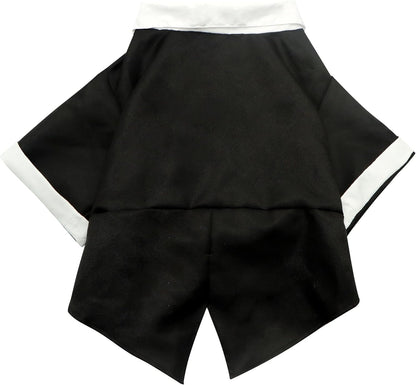 Halloween Pet Tuxedo Costume Business Suit for Cat and Dog Wedding Outfit Halloween Dress up Party, Pet Cosplay