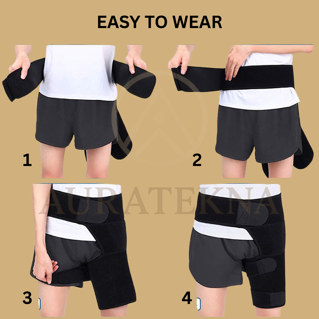 Sciatica Nerve Pain Relief Thigh Compression Brace for Hip Joints Arthritis Groin Wrap Brace Protector Belt Legwarmers New