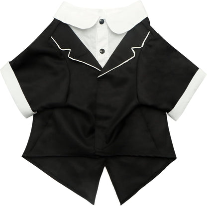 Halloween Pet Tuxedo Costume Business Suit for Cat and Dog Wedding Outfit Halloween Dress up Party, Pet Cosplay