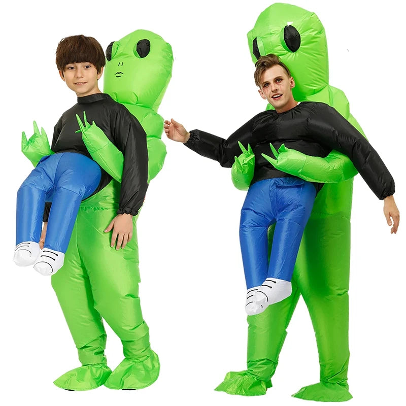 Halloween Adult Alien Inflatable Costume Kids Boys Girl Christmas Party Cosplay Men Women Funny Suit Dress Anime Fancy Party