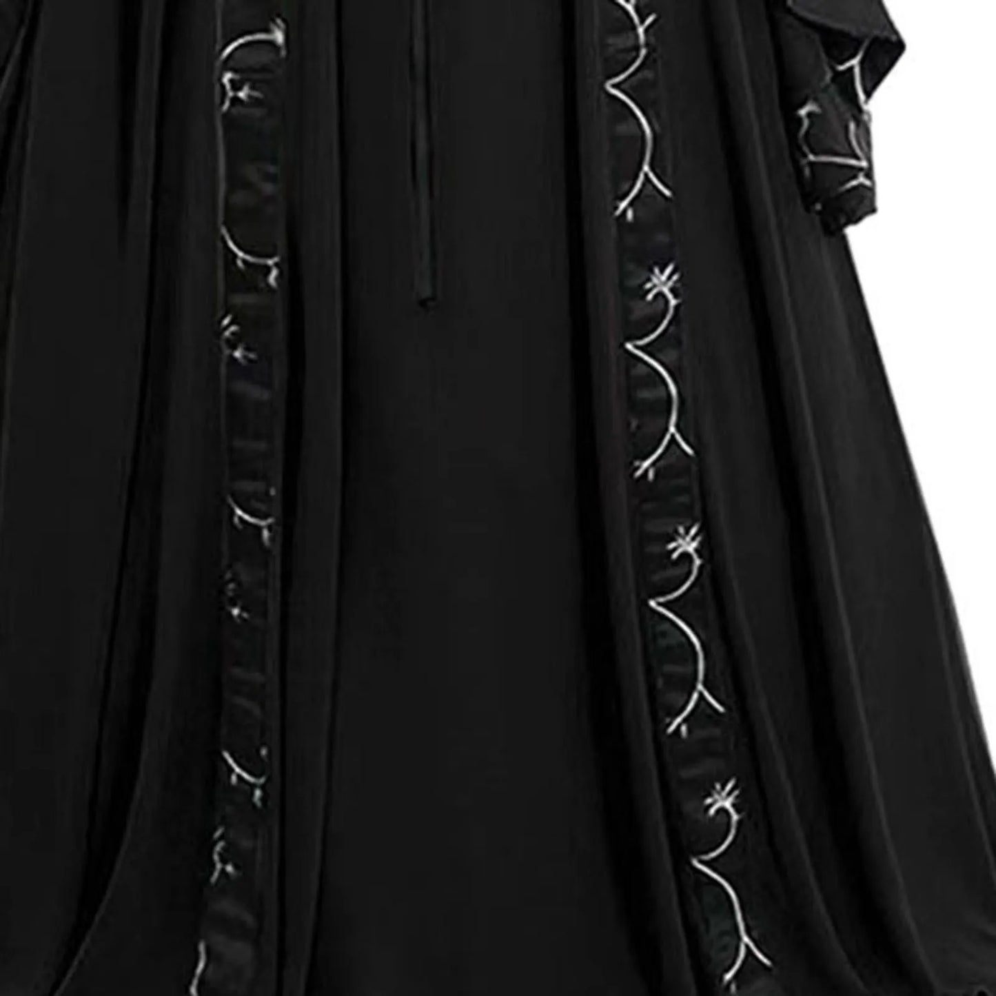 Victoria Medieval Vintage Costume Vampire Witch Halloween Cosplay Custumes Square Neck Long Batwing Sleeve Square Neck Dresses