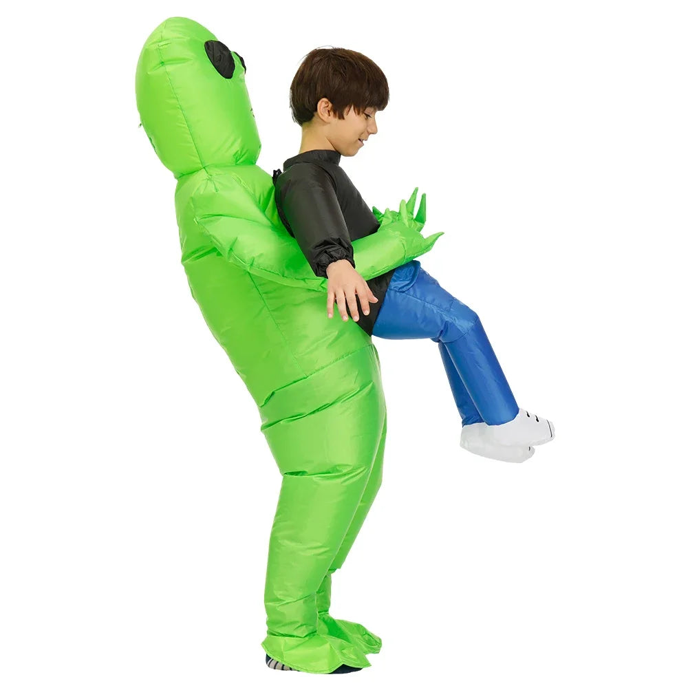 Halloween Adult Alien Inflatable Costume Kids Boys Girl Christmas Party Cosplay Men Women Funny Suit Dress Anime Fancy Party