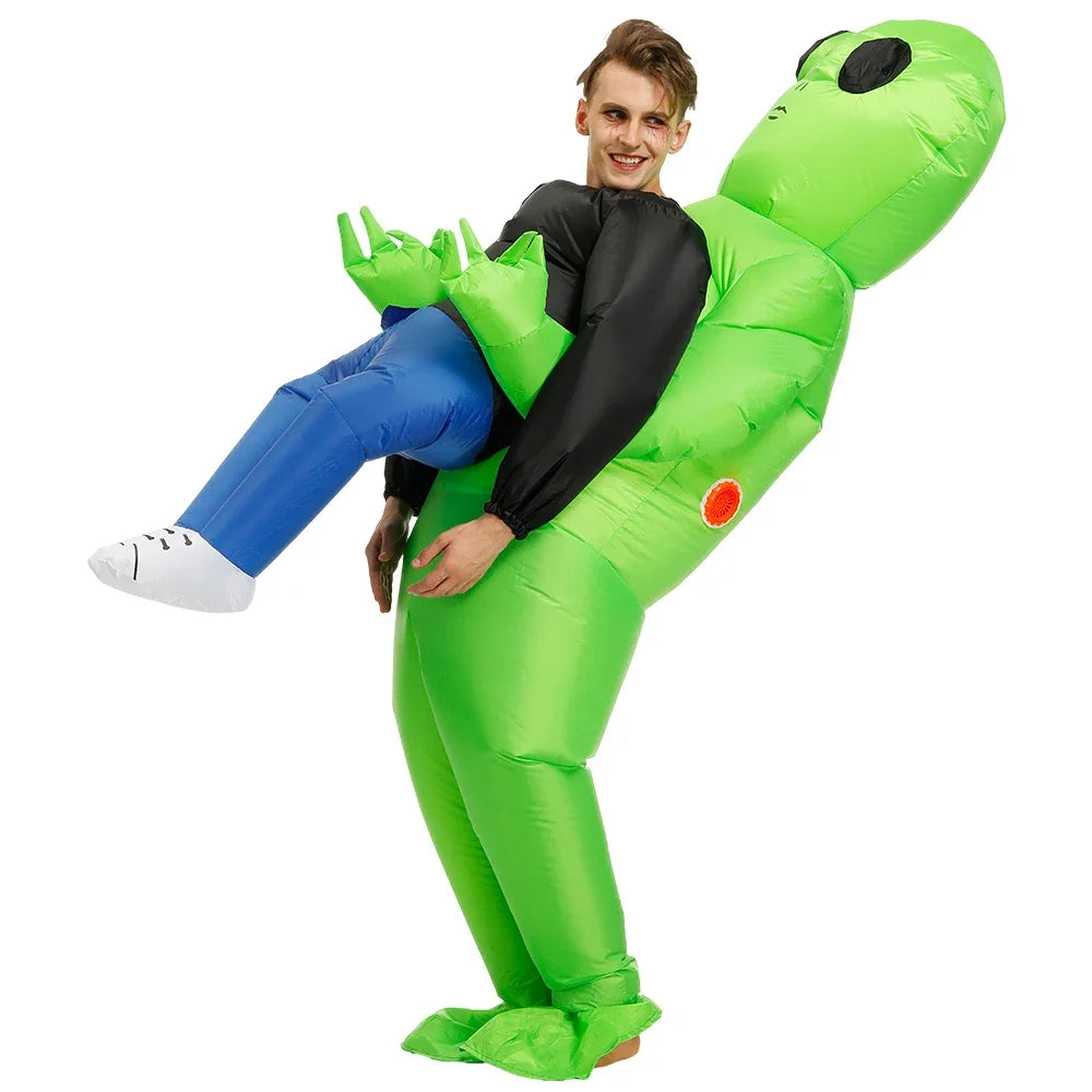 Halloween Adult Alien Inflatable Costume Kids Boys Girl Christmas Party Cosplay Men Women Funny Suit Dress Anime Fancy Party